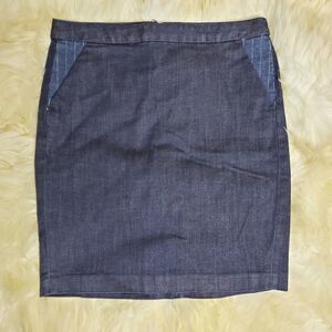 Tommy Hilfiger Denim Blue Pencil Casual Skirt. SALE